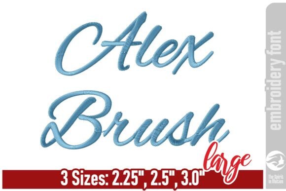 Alex Brush Script Embroidery Font - L: A Seasonal Essential