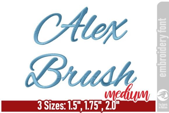 Alex Brush Script Embroidery Font Review