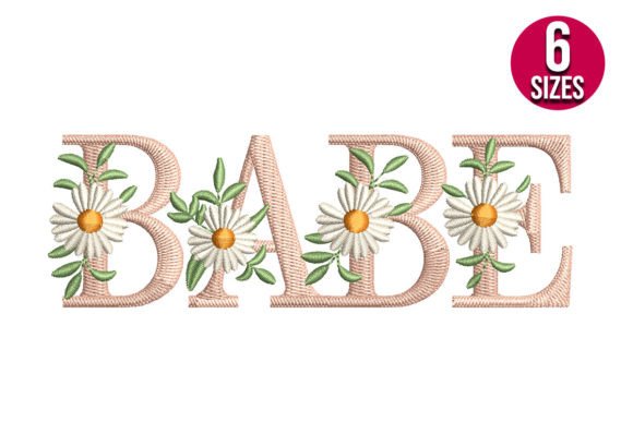 Babe with Daisy Flowers: Design Review for Small Business Merch
