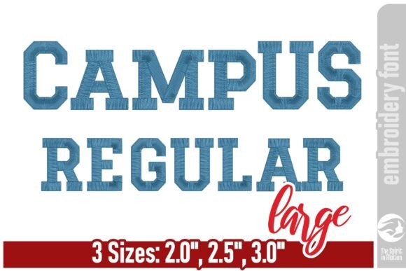 Campus Regular Embroidery Font – Large: A Designer’s Hands-On Review
