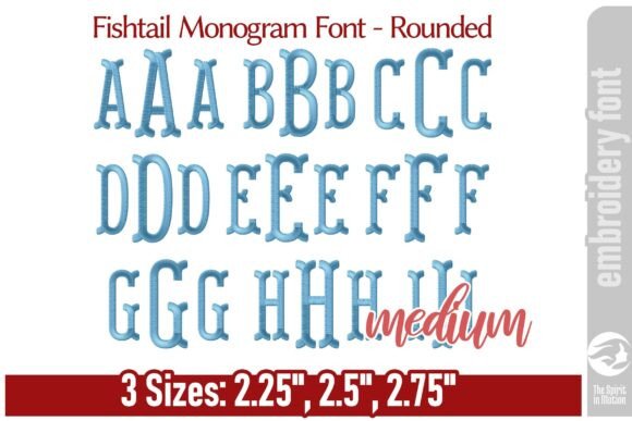 Fishtail Monogram Font - Rounded M Review