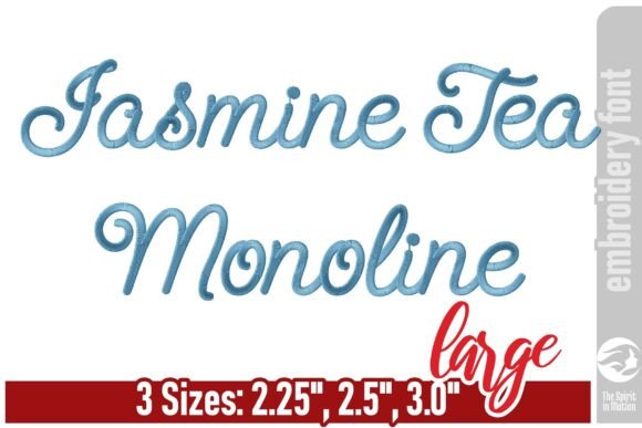 Jasmine Tea Monoline Embroidery Font – L Review for Sellers