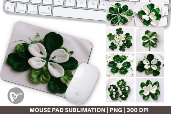 Mouse Pad 3D Shamrocks Embroidery Review