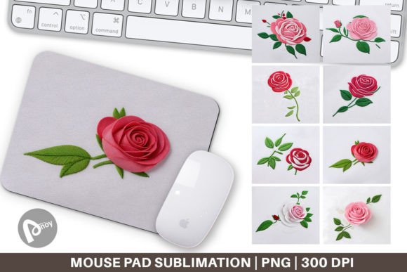 Mouse Pad Rose Embroidery: Craft Fair Review