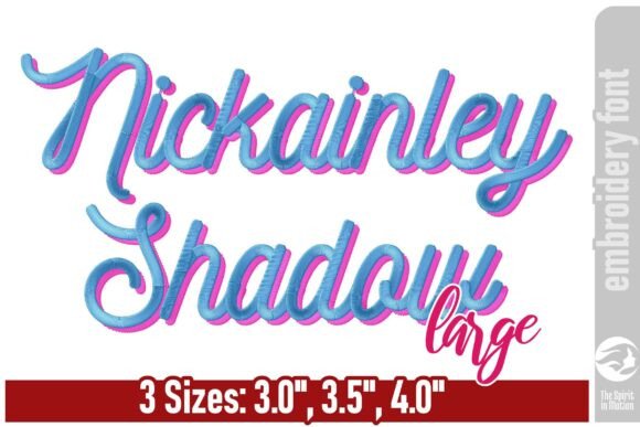 Nickainley Shadow Embroidery Font Review for Sellers