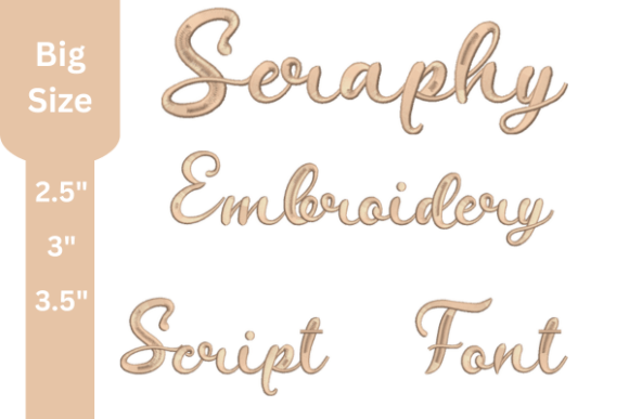 Seraphy Font Embroidery Review for Boutique Apparel