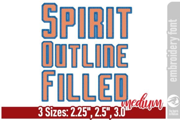 Spirit Filled Sports Embroidery Font