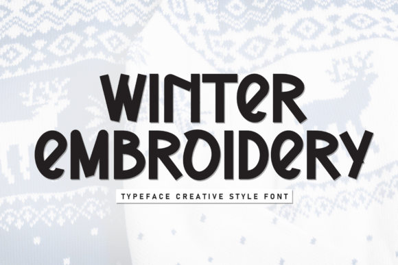 Winter Embroidery: A Font Built for Cozy Apparel